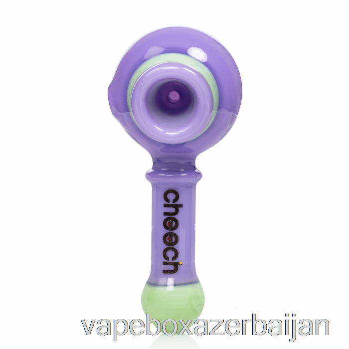 E-Juice Vape Cheech Glass Dual Spoon Pipe Purple / Green